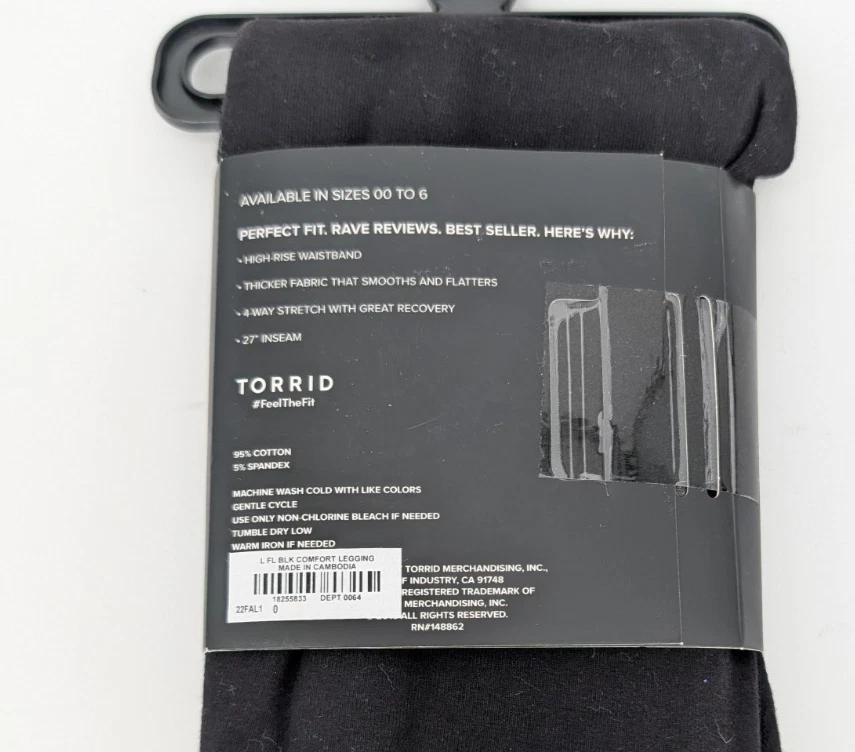 Legging Torrid Signature Cintura Premium Largo Completo Negro Talla 0/LG Active Lounge Foto 2 de 3