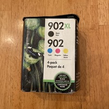 New HP 902XL 902 Black Color 4PK Ink Cartridges OfficeJet Pro 6954 8/2020
