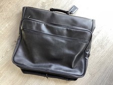 Luxury Suit Garment Travel Weekend Bag Carrier Case M&S Black Bifold Wedding