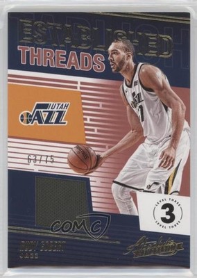 2018-19 Absolute Memorabilia Established Threads Level 3 63/75 Rudy Gobert 5yi