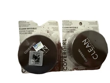 lot 2 Covergirl Clean Invisible Loose Powder #140 Translucent Dark foundation