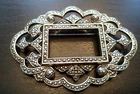 STUNNING VINTAGE ESTATE SIGNED MIRIAM HASKELL SILVER TONE 2 3/4" BROOCH!