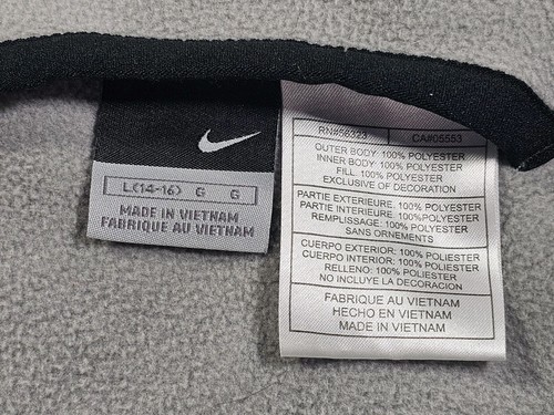 Nike Boys Puffer Vest Size Large ClimaFit ThermaFit Black running athletic youth - Picture 7 of 7