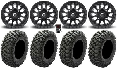 Fuel Vector MB 14'' Wheels 30'' Crawler XG Tires Can-Am Commander Maverick