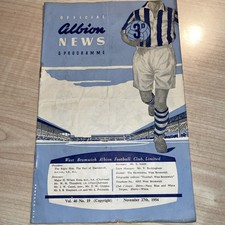West Bromwich Albion v Manchester United 27/12/54 Vol 46 No.19