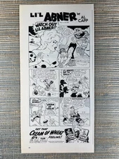 Cream Of Wheat Li'l Abner by Al Capp Comic Strip 1950 Vintage Print Ad