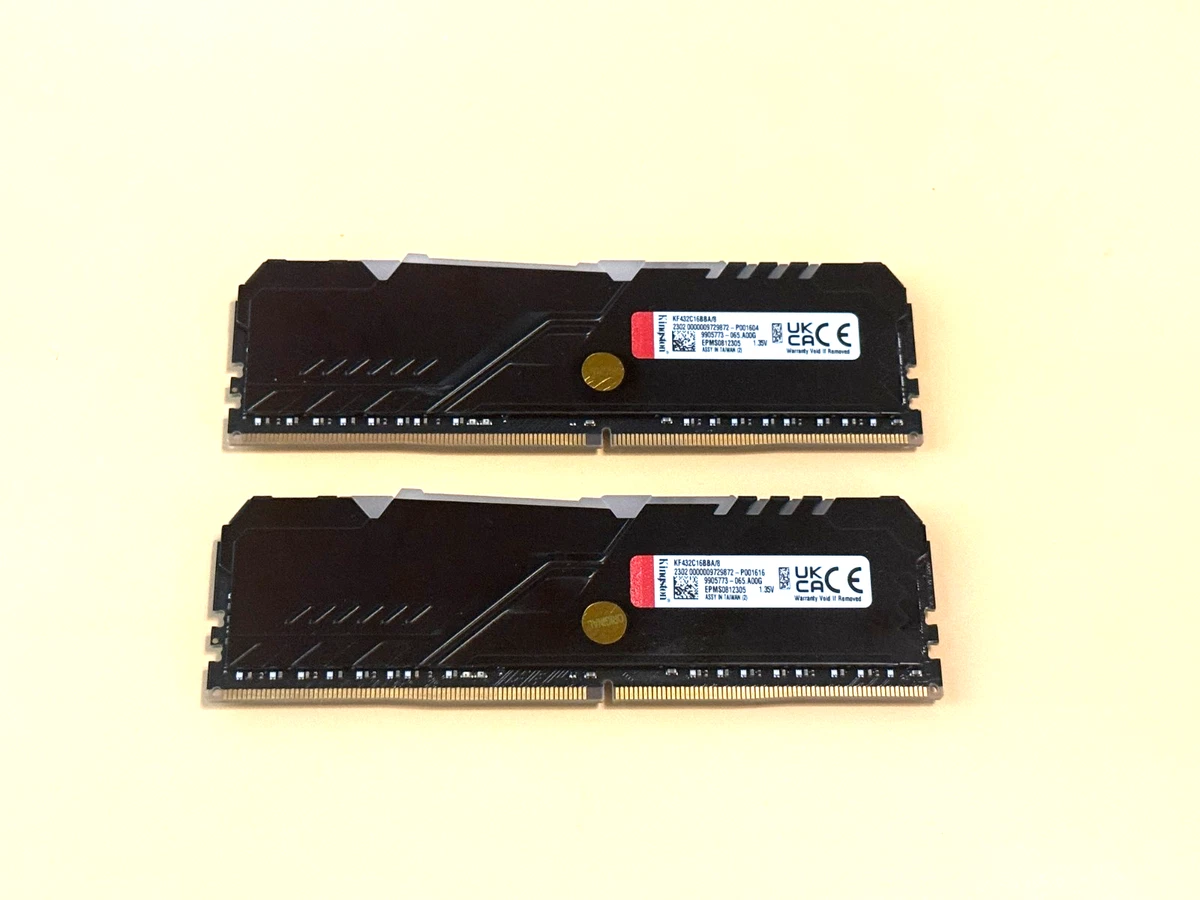 Kingston Memory 8 GB Total Capacity 2 Modules for sale | eBay
