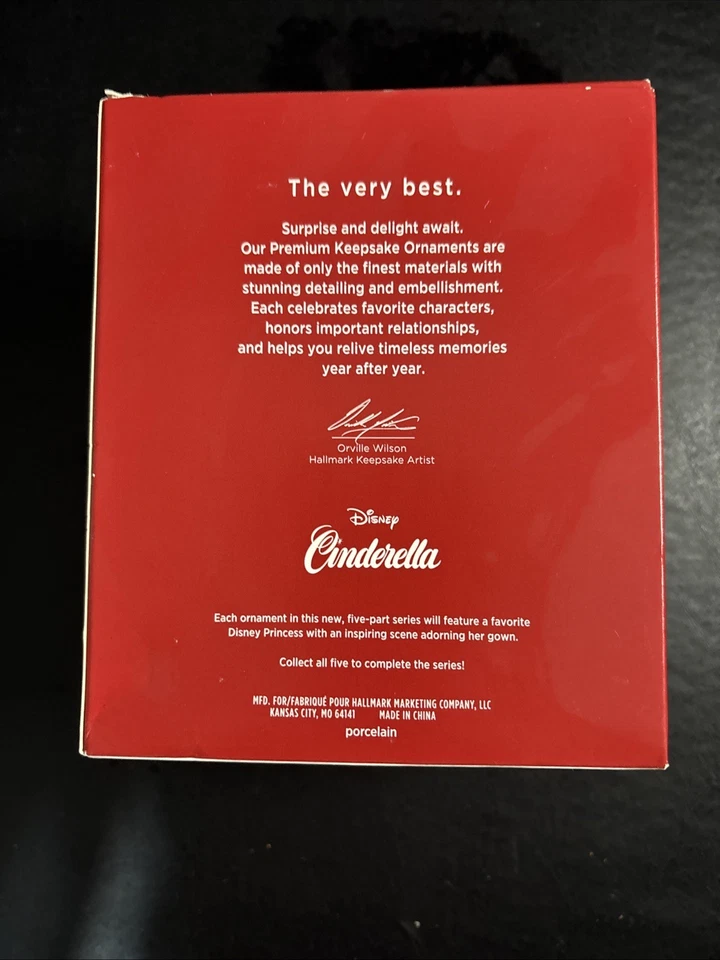 HALLMARK 2020 FIRST IN PRINCESS CELEBRATION SERIES Ornaments CINDERELLA - Image 3 of 4