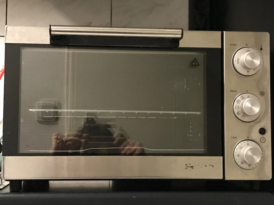 MINIBACKOFEN STEBA KB23 mit UMLUFT in SILBER EDELSTAHL 230V 1500 W