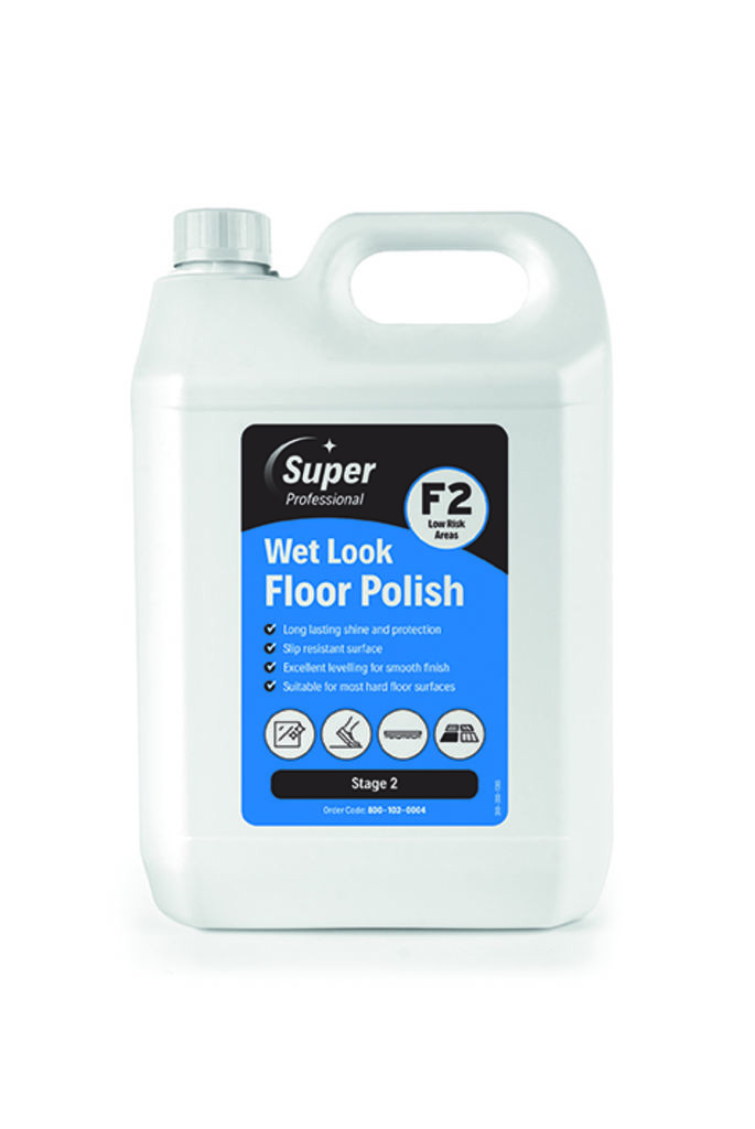 Wet Look Floor Polish 5 Litre Super Professional F2