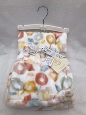 Lullaby Kids Floral Baby Blanket Security Lovey Plush Luxury Velvet Girls NEW