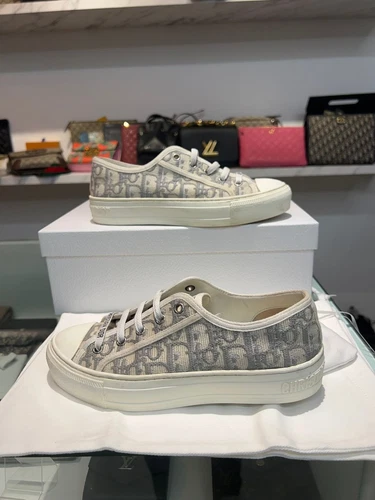 Baskets femme Dior Oblique gris 36 125124901