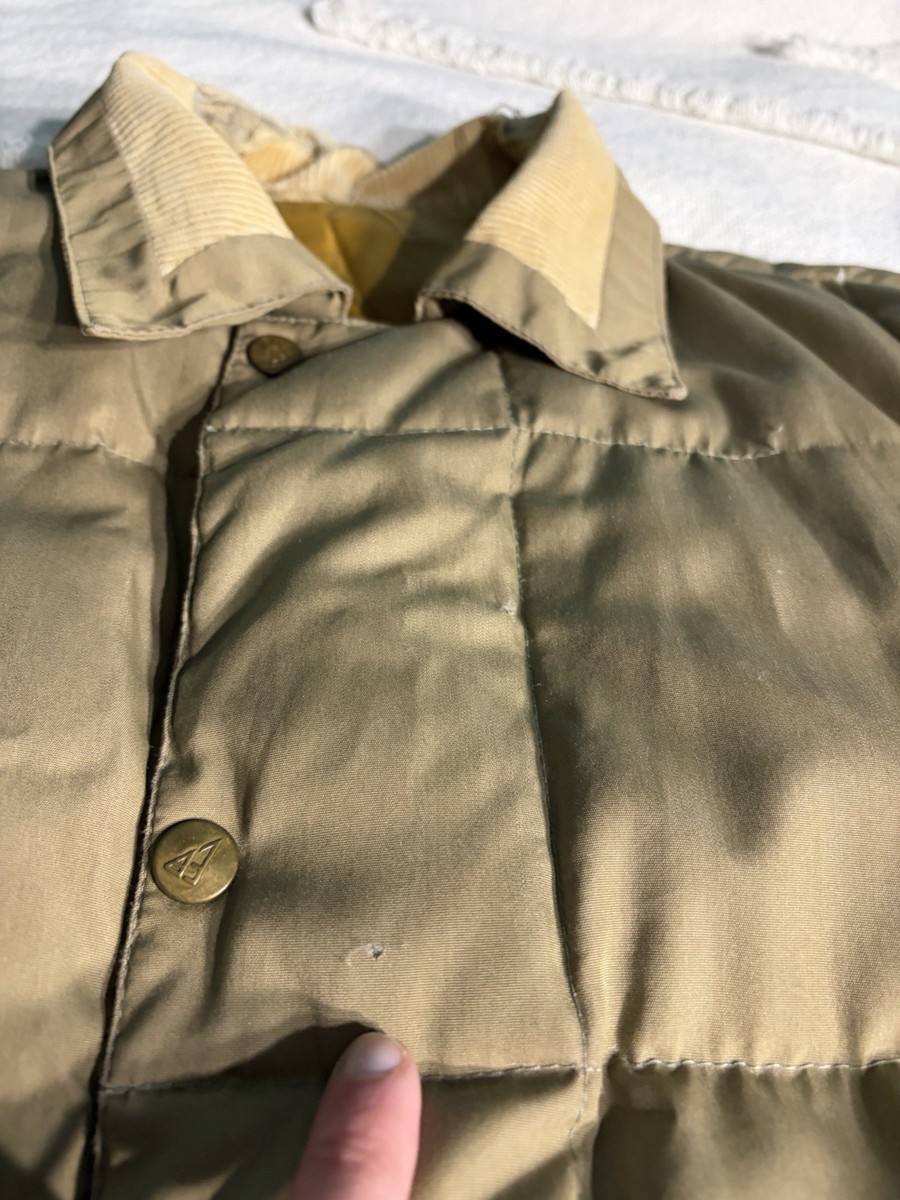Vtg 50's 60's Eddie Bauer Skyliner Snap-Jac Down Jacket Men's L
