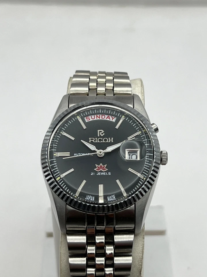 Reloj Pulsera Hombre Ricoh President 061121 Automático 21 Joyas Japón”. - Imagen 2 de 4