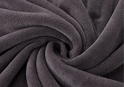 Microfiber Luxury Grey Bath Towel Extra Large Bath Sheet Beach Towel 36 Inch ... - Picture 3 of 8
