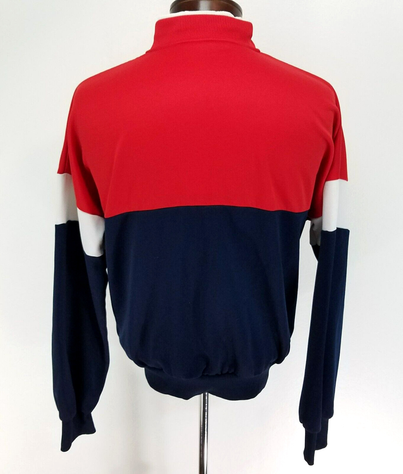 Vtg 80s ADIDAS Track Jacket Red White Blue Colorblock… Gem