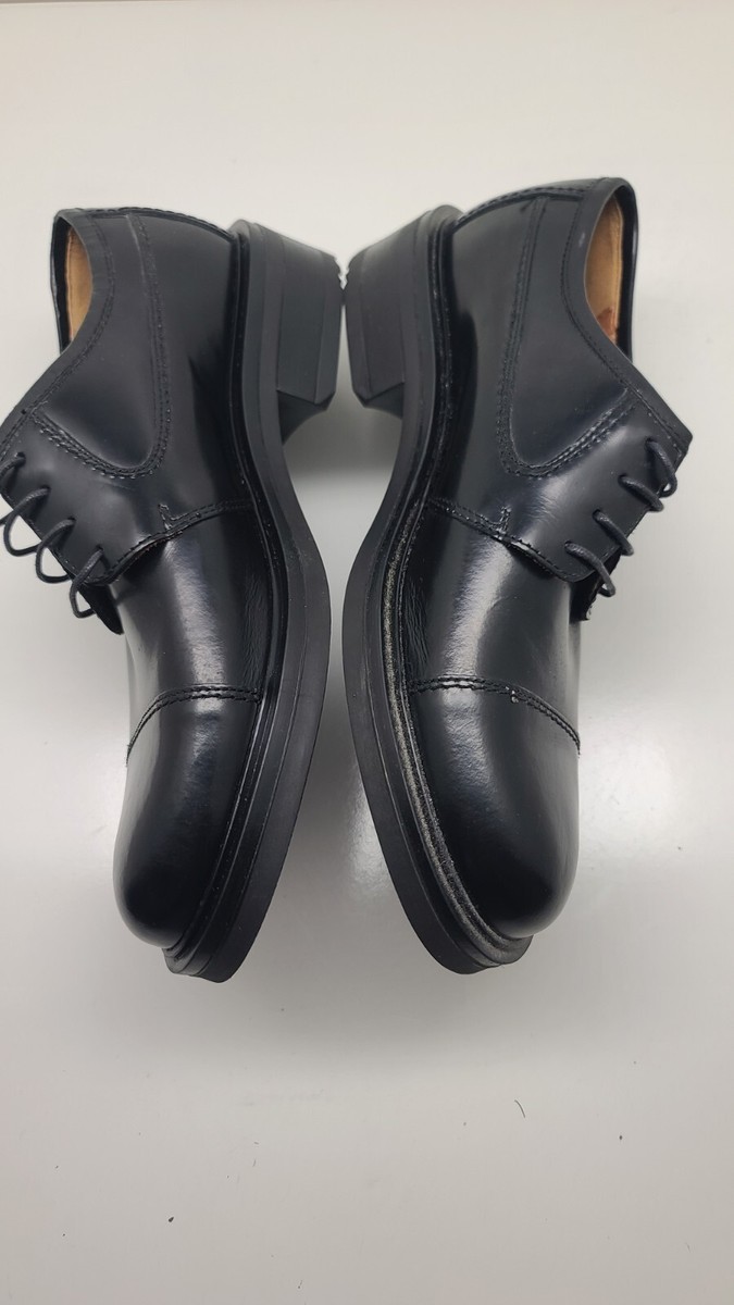Bass Men’s Black Leather Cap-Toe Lace-Up Oxfords Size 13M GH Bass Cap Toe Oxford Black Leather Lace Up Shoes Mens  main image 3