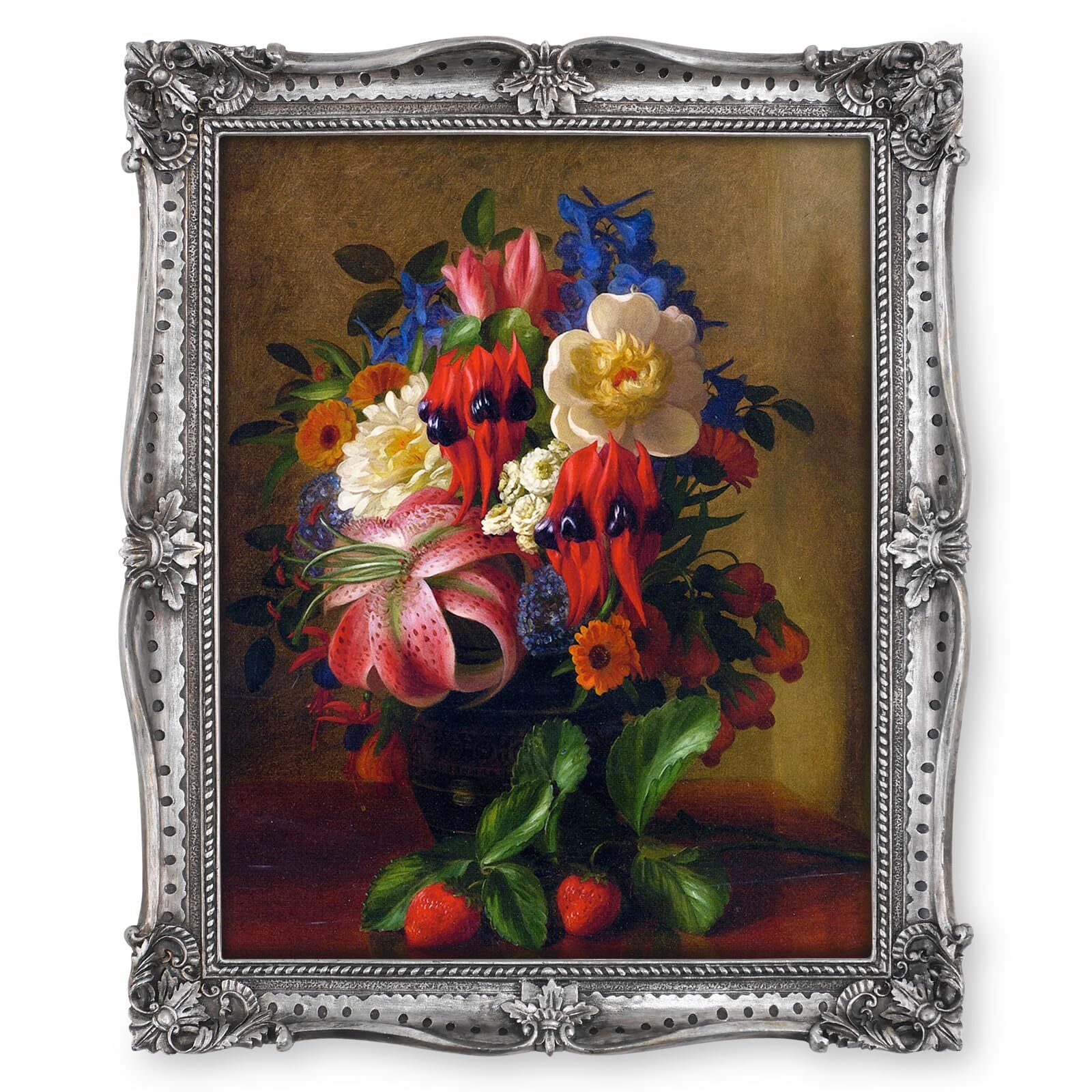 8x10 Picture Frames Baroque Style Picture Frame for 8 by 10 Photo, Vintage Ph...-image