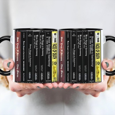 Bone Thugs-n-Harmony Albums Cassette Collection Retro Accent Edge-to-Edge