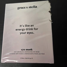 Grace & Stella Anti-Wrinkle & Energizing Under Eye Mask 12 pair NIB Boxycharm