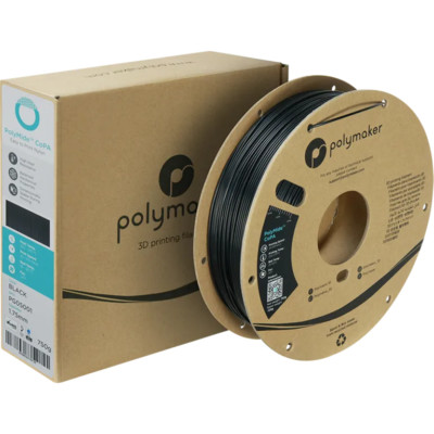 PolyMide CoPA 1,75mm | 750g, Polymaker 3D Drucker Nylon Filament, Farbe Schwarz