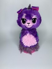 Hatchimals Llamacorn Toy Extend Neck Talking Changing Eye Lights Purple / Pink