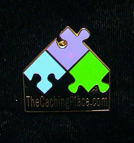 The Caching Place Pin Geocachers Lapel Hat Puzzle Souvenir Geocaching 