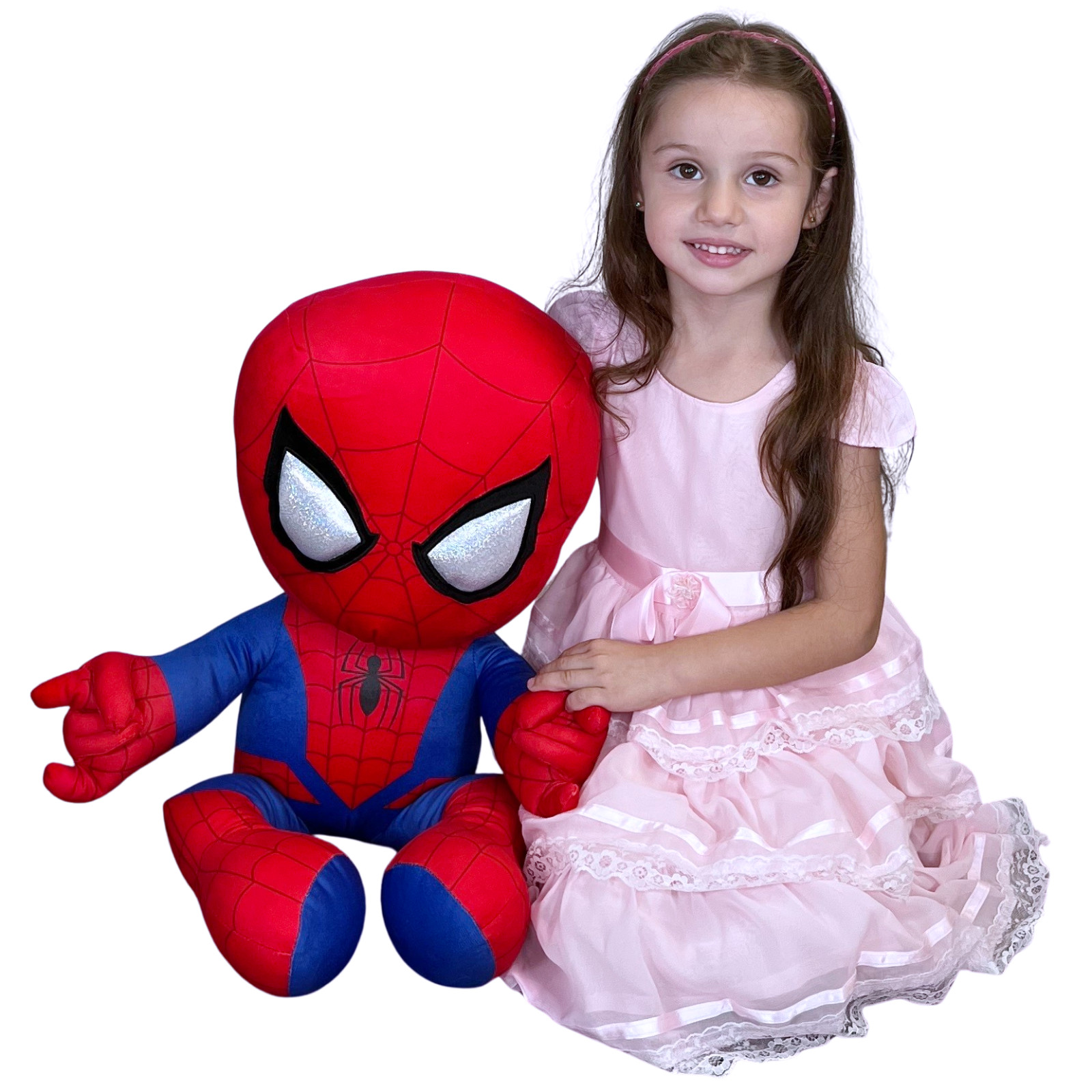 Spiderman 60cm ACTION POSE Grande Peluche Originale Marvel in Velluto