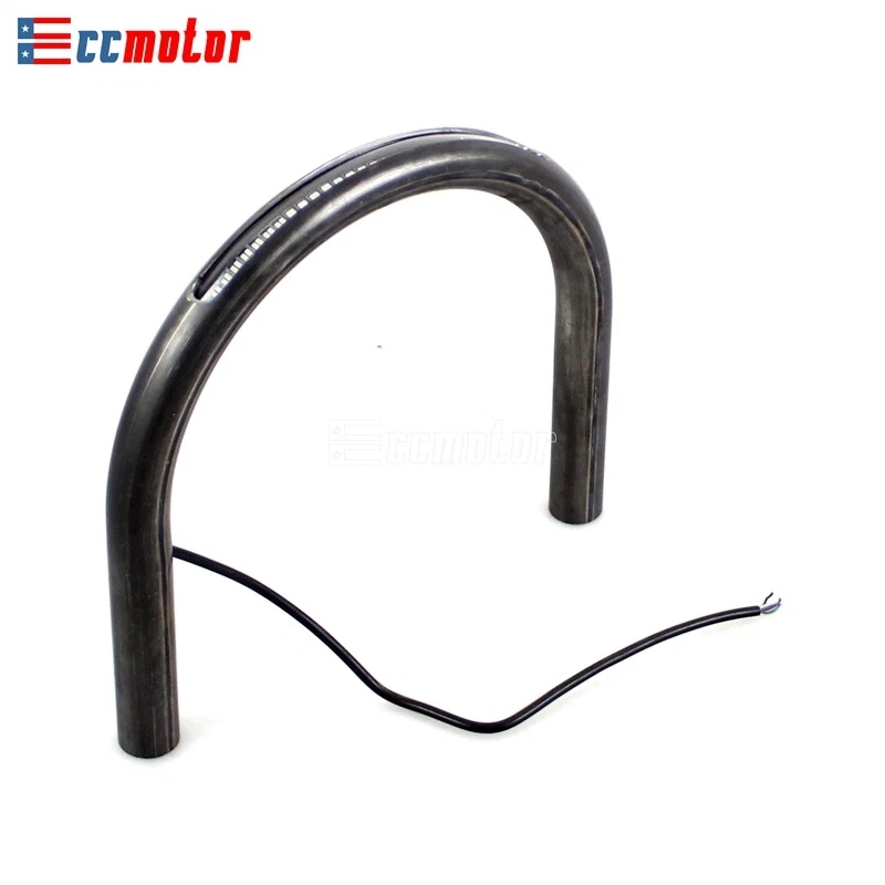 Bucle de marco de aro de asiento trasero con luces LED de giro de freno para Honda Café Racer Bobber Foto 4 de 4