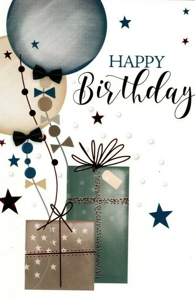 Open Male Birthday Card Happy Birthday By Simon Elvin Free P&P 5052738583732