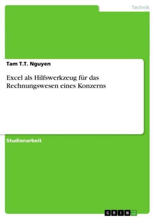 Thumbnail - Excel Als Hilfswerkzeug Für Das Rechnungswesen Eines Konzerns Tam T.