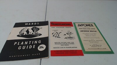 1947 Wards Planting Guide Booklet Montgomery Ward  15 PAGES + EXTRA