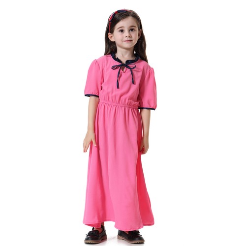 New Muslim Kids Girls Maxi Dress Abaya Girls Robe Islamic Gown Clothing - Picture 43 of 51