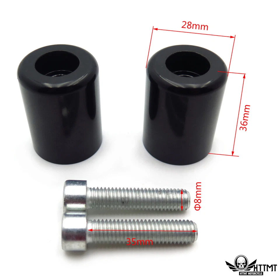 Manillar de extremos de barra negro para 95-12 Kawasaki Ninja ZX6R/06-07 ZX10R/00-05 ZX12R Foto 3 de 4