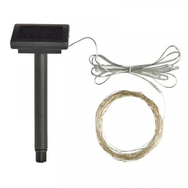 Smart Garden Outdoor Solar Powered Firefly Wire Lights 50 LEDs Warm White