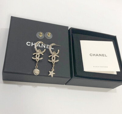 【Chanel】シャネル★cclogo star earrings★ccロゴスターピアス CHANEL シャネル スター ピアス 星型 ココマーク ゴールド 17C