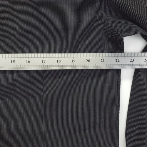 Coastal Shirt Mens L Black White Striped Pockets Long Sleeve Cotton Snap *spot - Picture 12 of 13