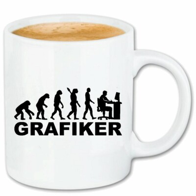Kaffeetasse GRAFIKER - GRAFIKERIN - GRAFIKDESIGNER - COREL - PROGRAMMIERER