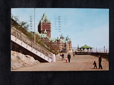 CANADA 1965 Quebec Dufferin Terrace Plains Abraham Promenade postcard