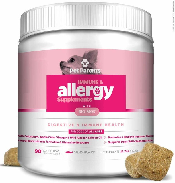Dog Allergy Relief 4g 90 Count + Dog Immune Support Anti Itch Seasonal