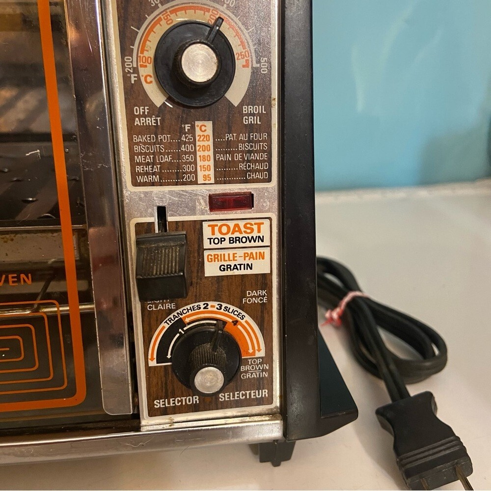 Vintage 70's GE General Electric toast 'n broil toaster oven