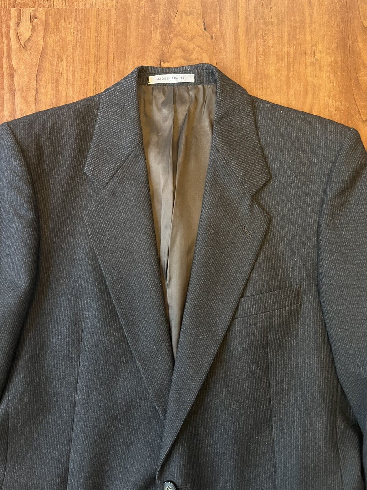 Giacca Blazer Vintage Uomo Yves Saint Laurent Donna Blazer Spilla Righe Tweed 41R