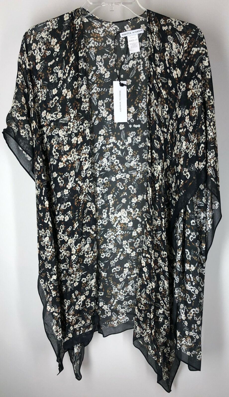 NWT REBECCA MINKOFF NEW $88 Meadow Floral Ruana Swimsuit Cover Up Scarf Wrap OS