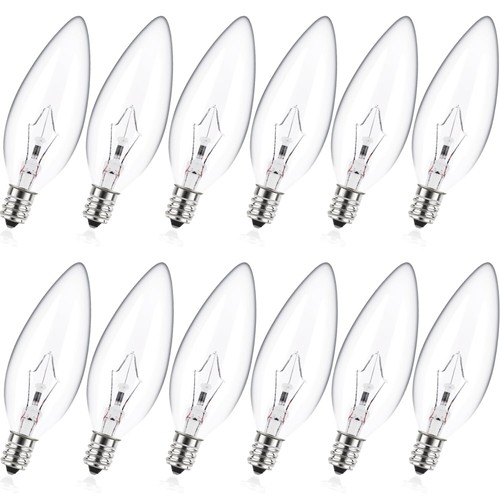 MEQIQTEK B10 CTC 60 Watt Light - 120 V/60W/Warm White Dimmable E12 Base(12 Pack)