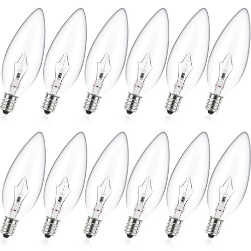 MEQIQTEK B10 CTC 60 Watt Light - 120 V/60W/Warm White Dimmable E12 Base(12 Pack) - Afbeelding 1 van 6