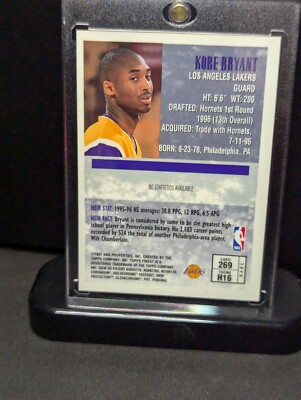 1996-97 Topps Finest Kobe Bryant Heirs Gold Rare Rookie RC Lakers