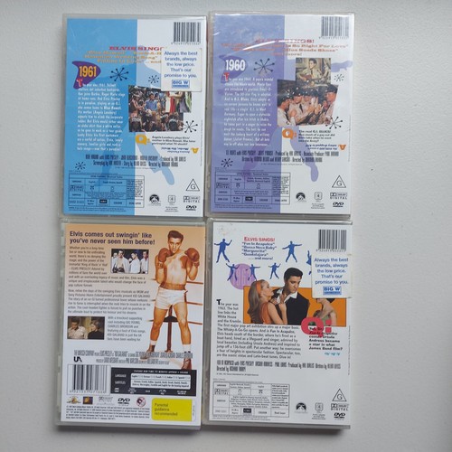 DVD - Elvis Presley lot of 4 movies - G - Pal 4 Au, NZ - All NEW & SEALED - Picture 2 of 3