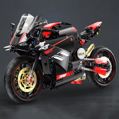 Technical Motorbike Building Blocks Bricks Sports Bike Bricks Toys New Sealed - Picture 8 of 30