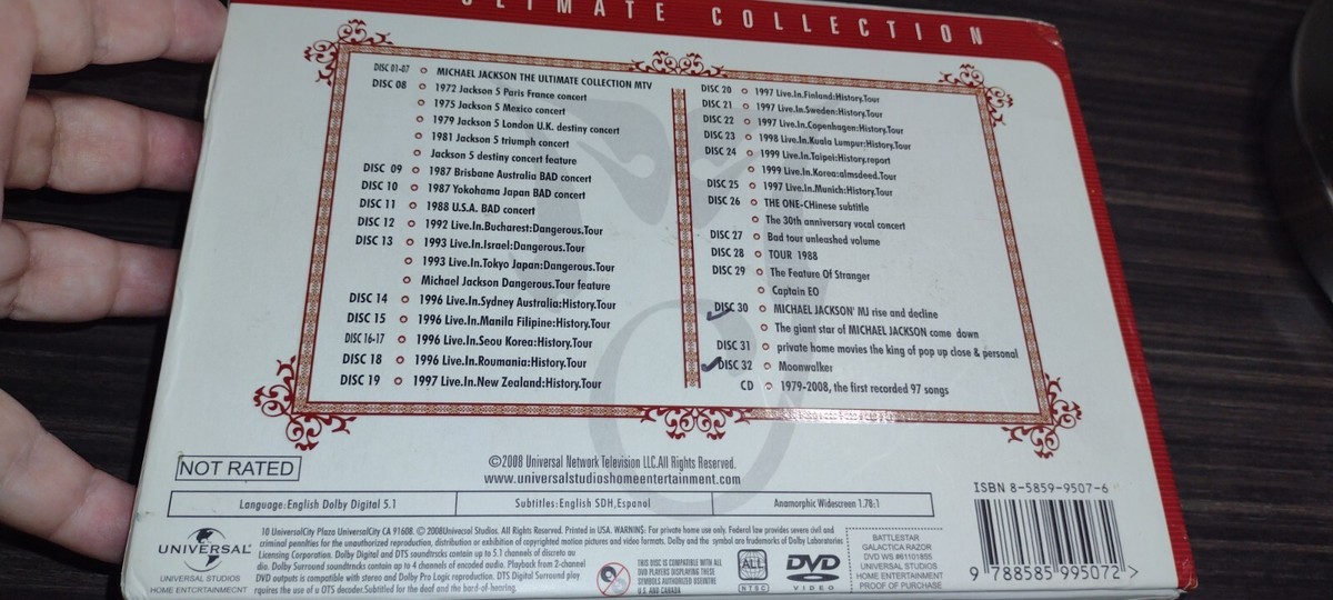Michael Jackson The ultimate collection - 32 DVDs & 1 CD