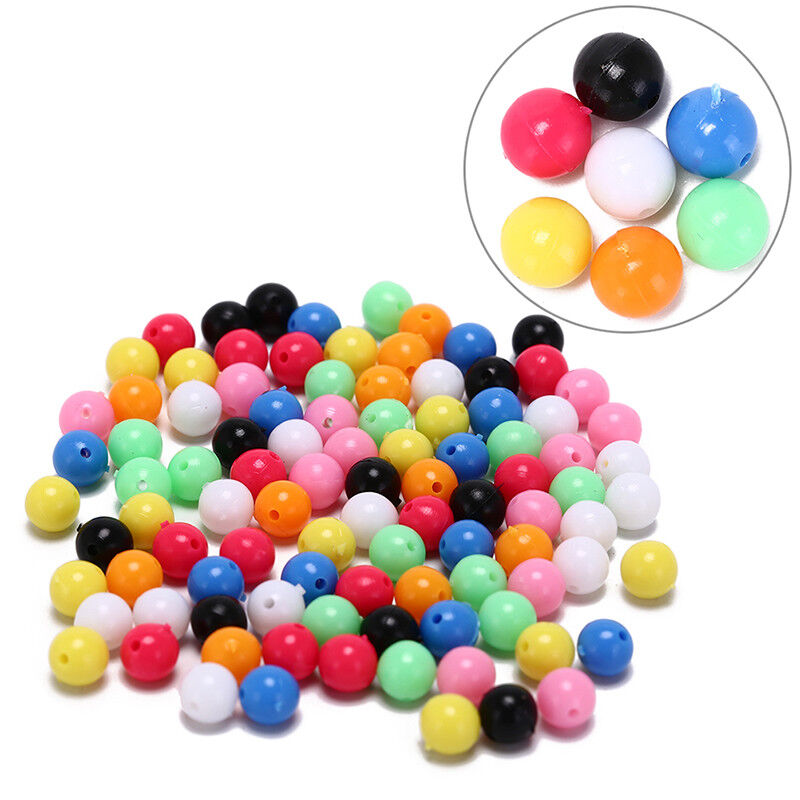 100x round fishing rig beads sea fishing lure floating float